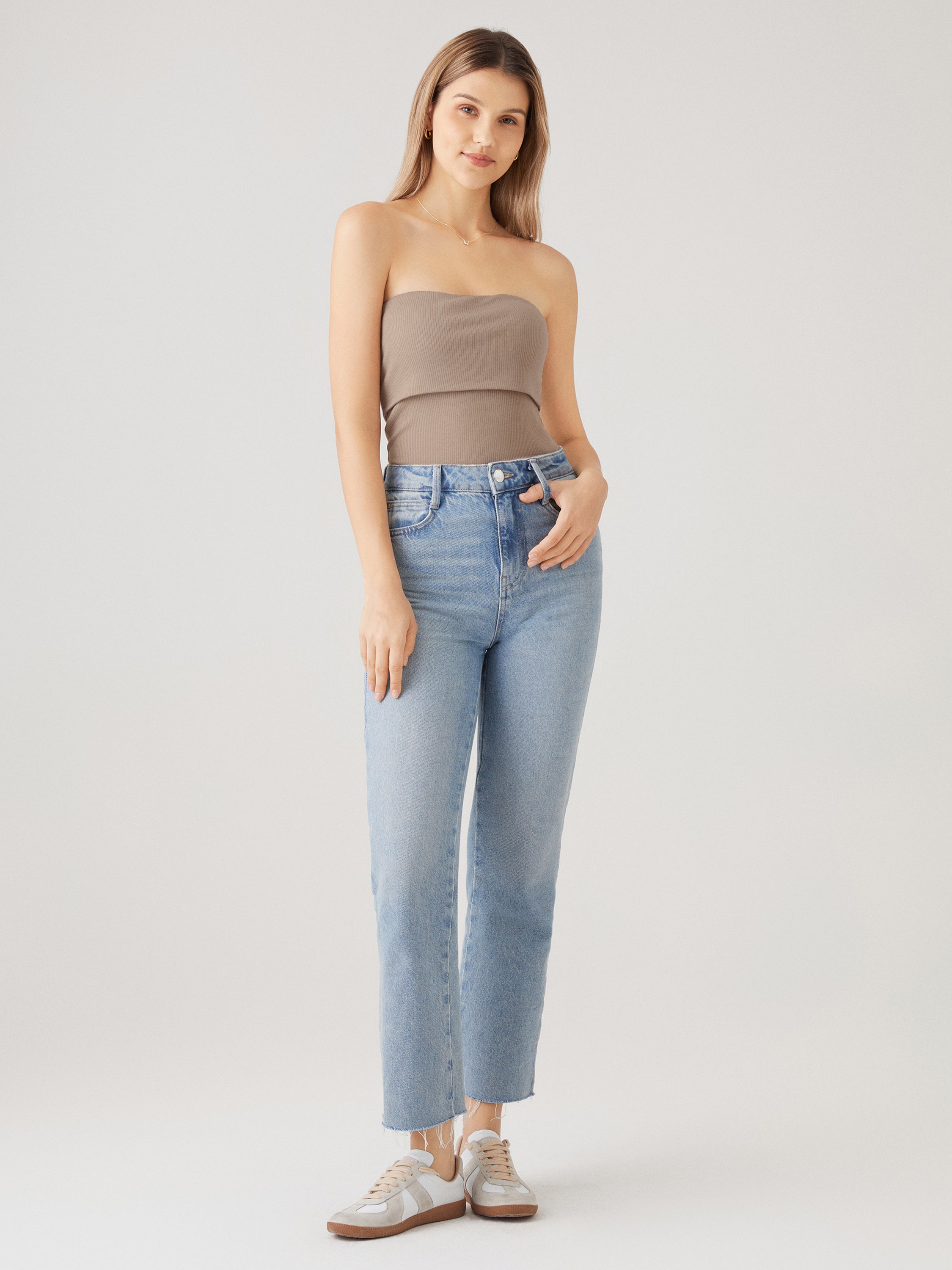 Cropped Fold Down Brami Tube Top