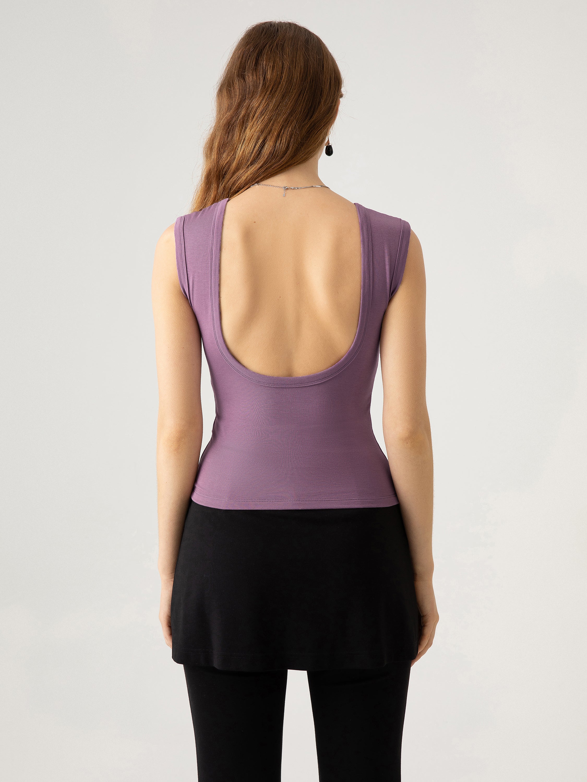 Open Back Tank Top