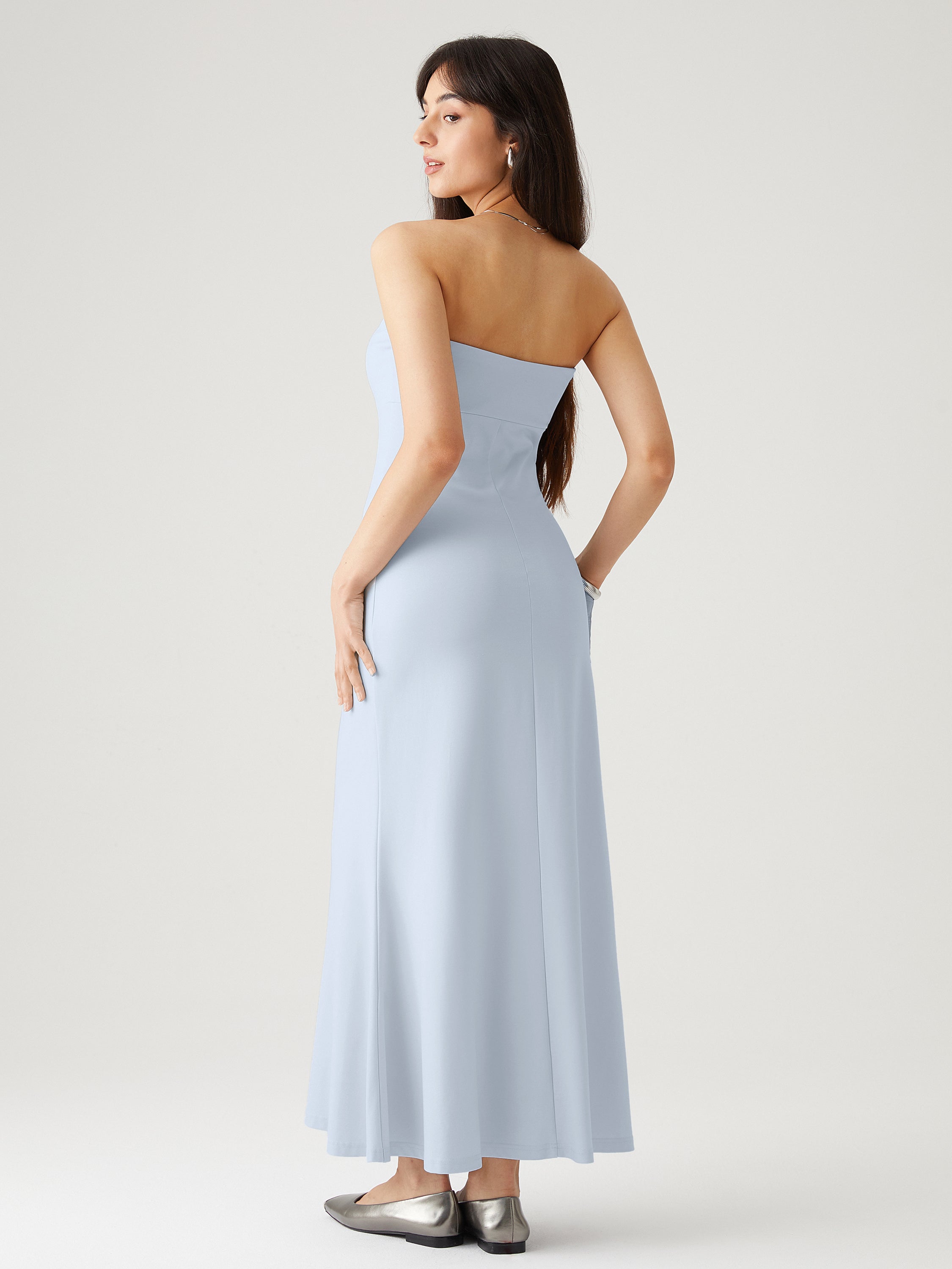 Contour Tube Maxi Dress - Taro Purple