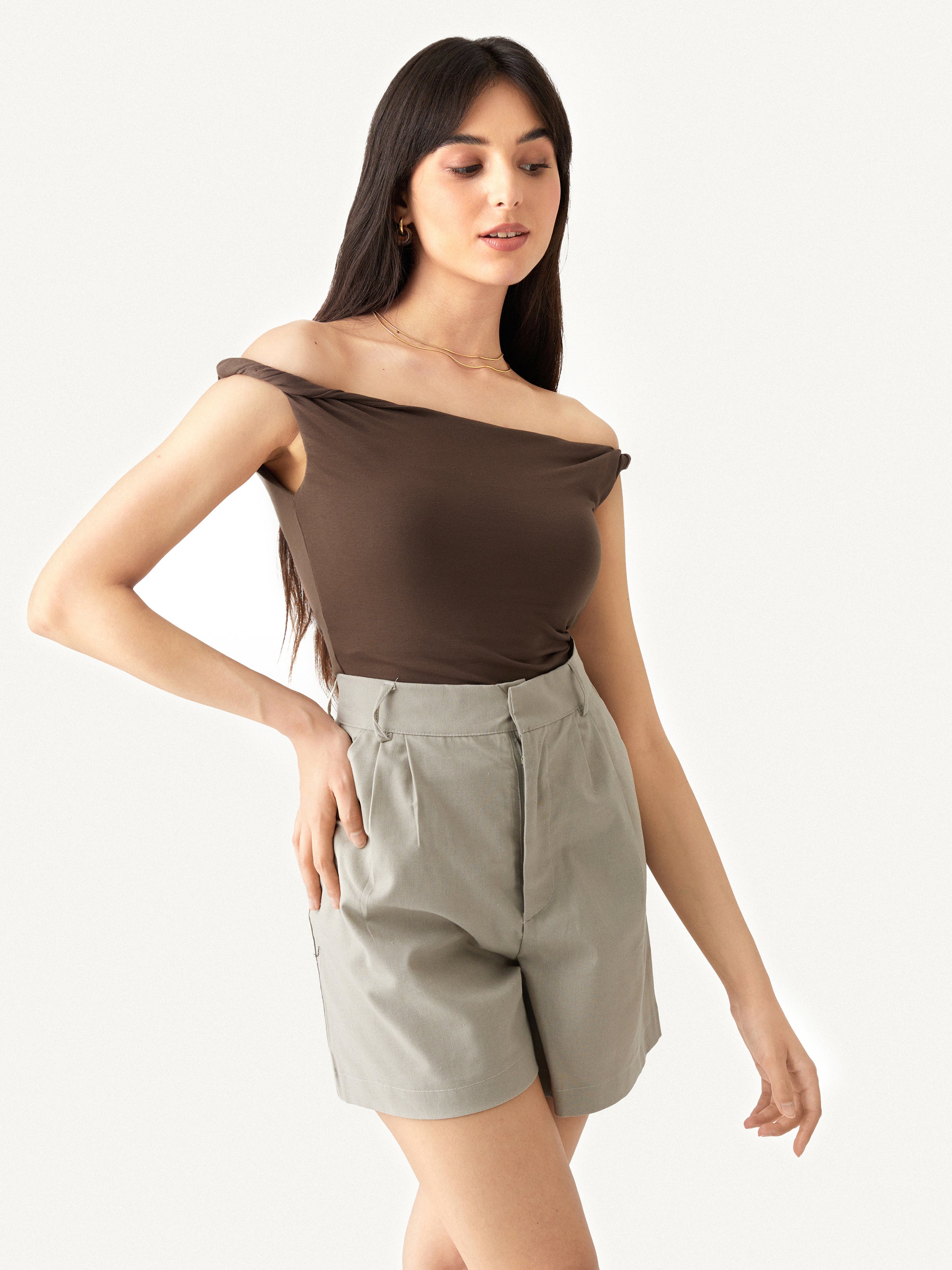 Ronda Brami Top - Chocolate Brown