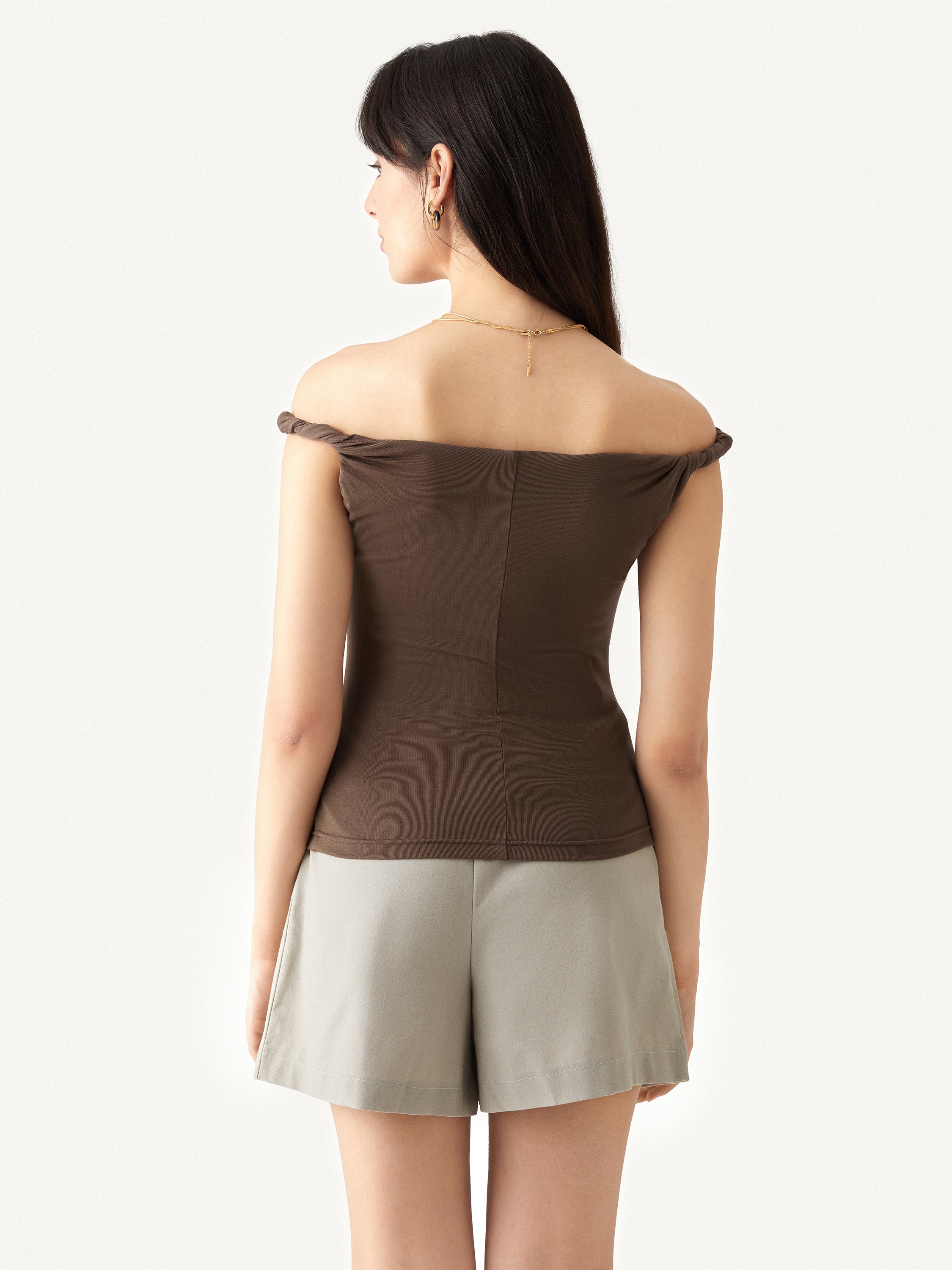 Ronda Brami Top - Chocolate Brown