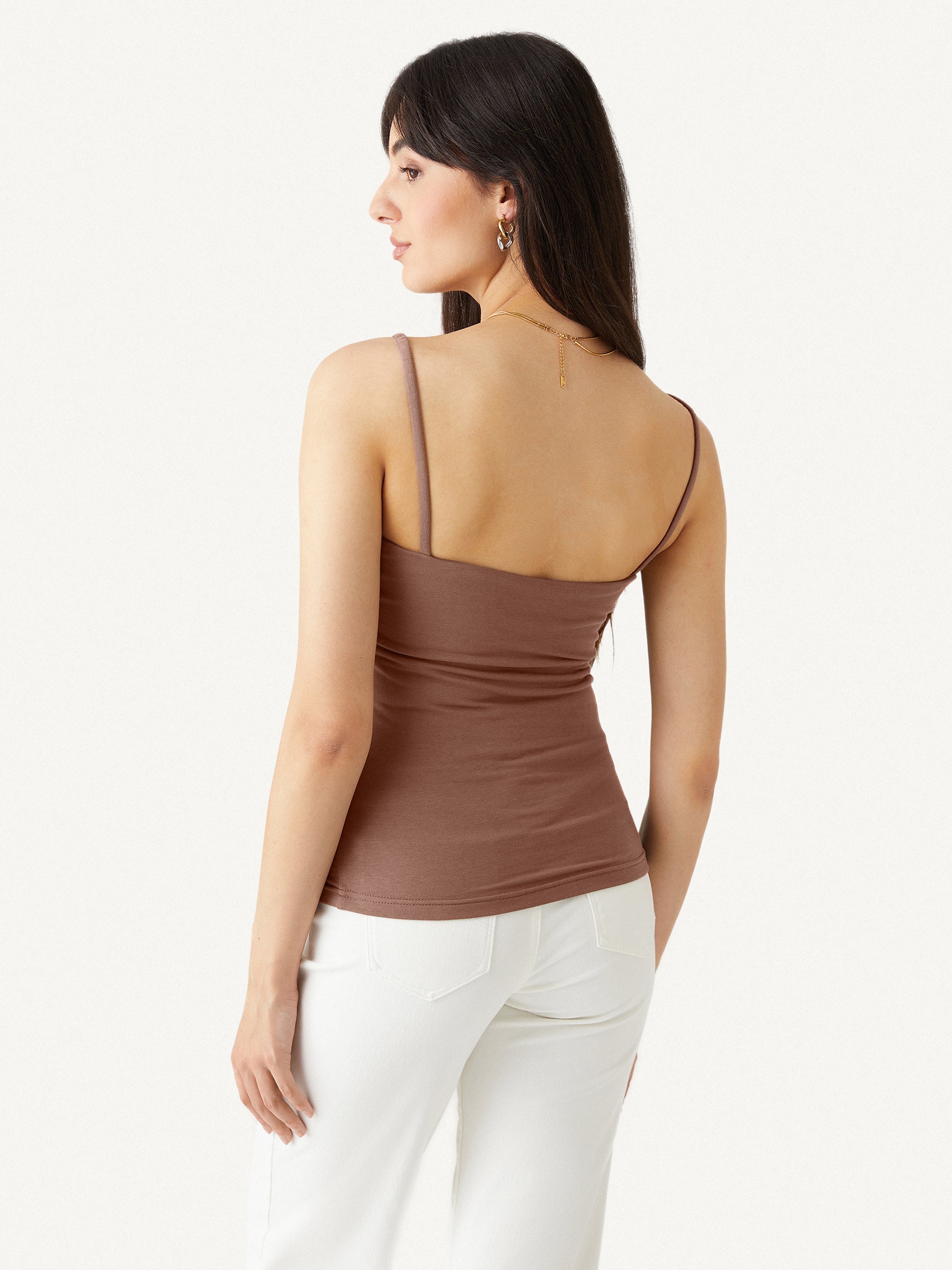 Cotton Jersey V-Neck Brami - Pecon