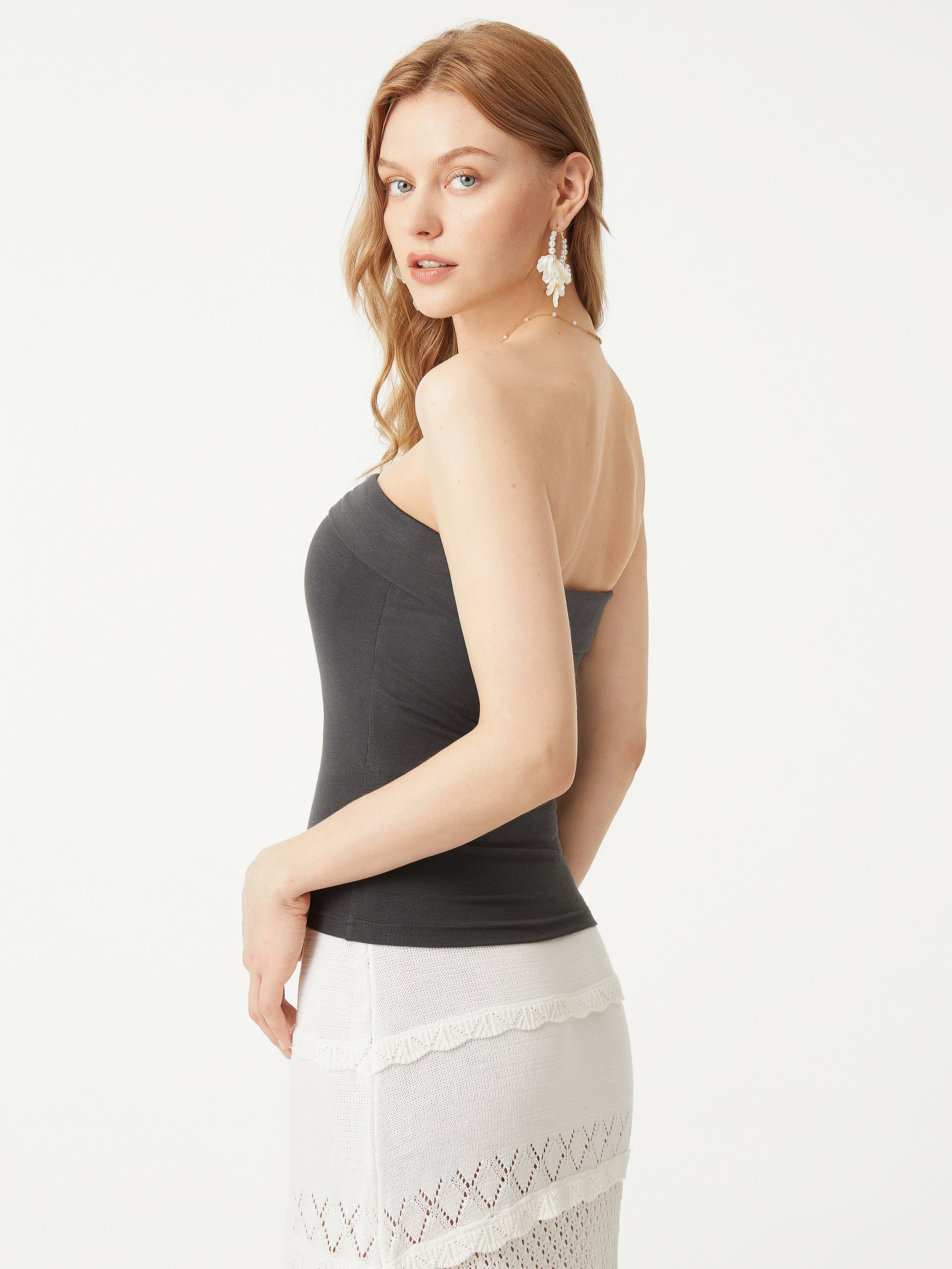 Eco-SkinKiss® Fold-Down Brami Tube Top - Black