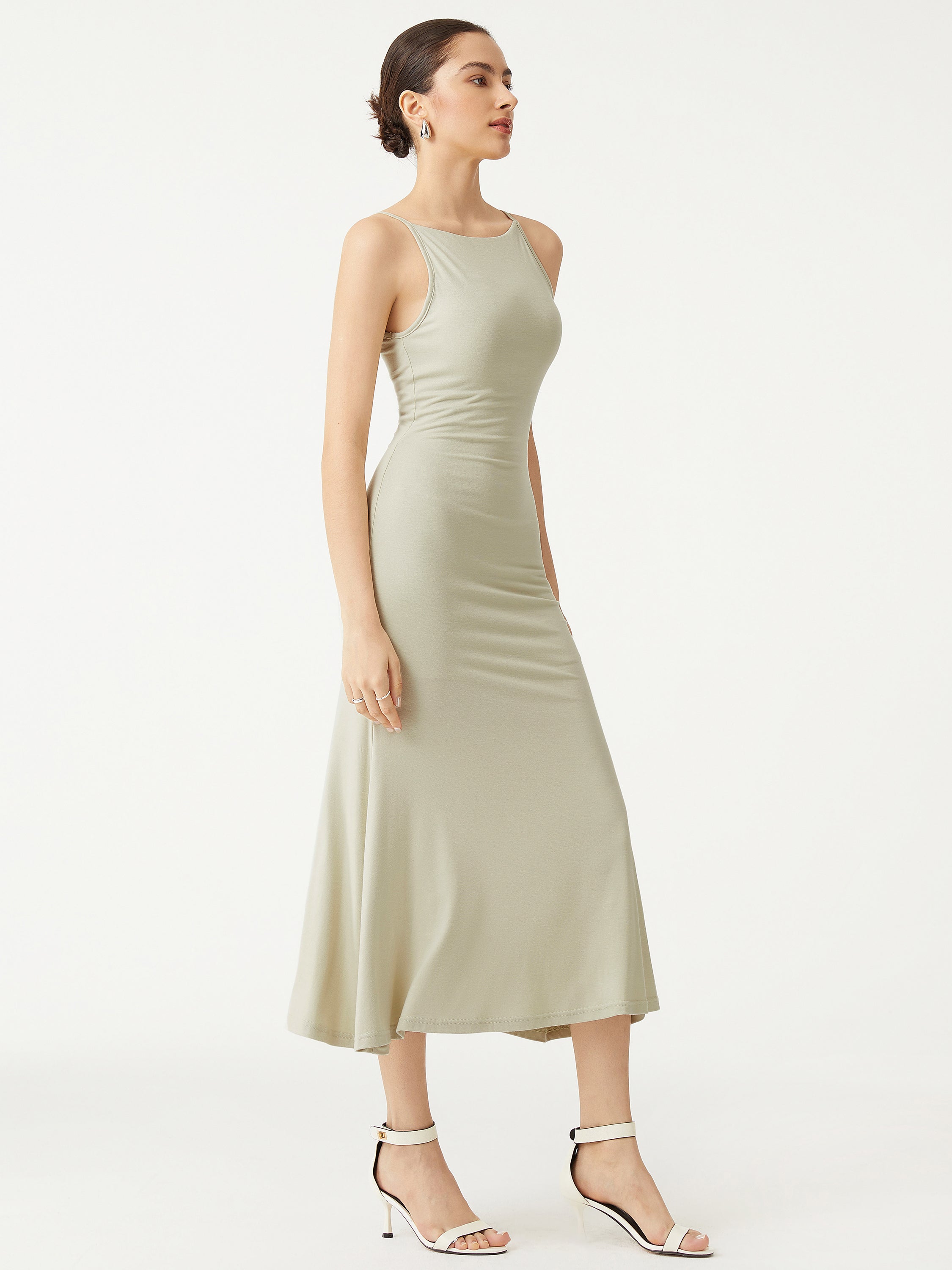 Eco-SkinKiss® Camilla Brami Midi Dress - Soft Lily