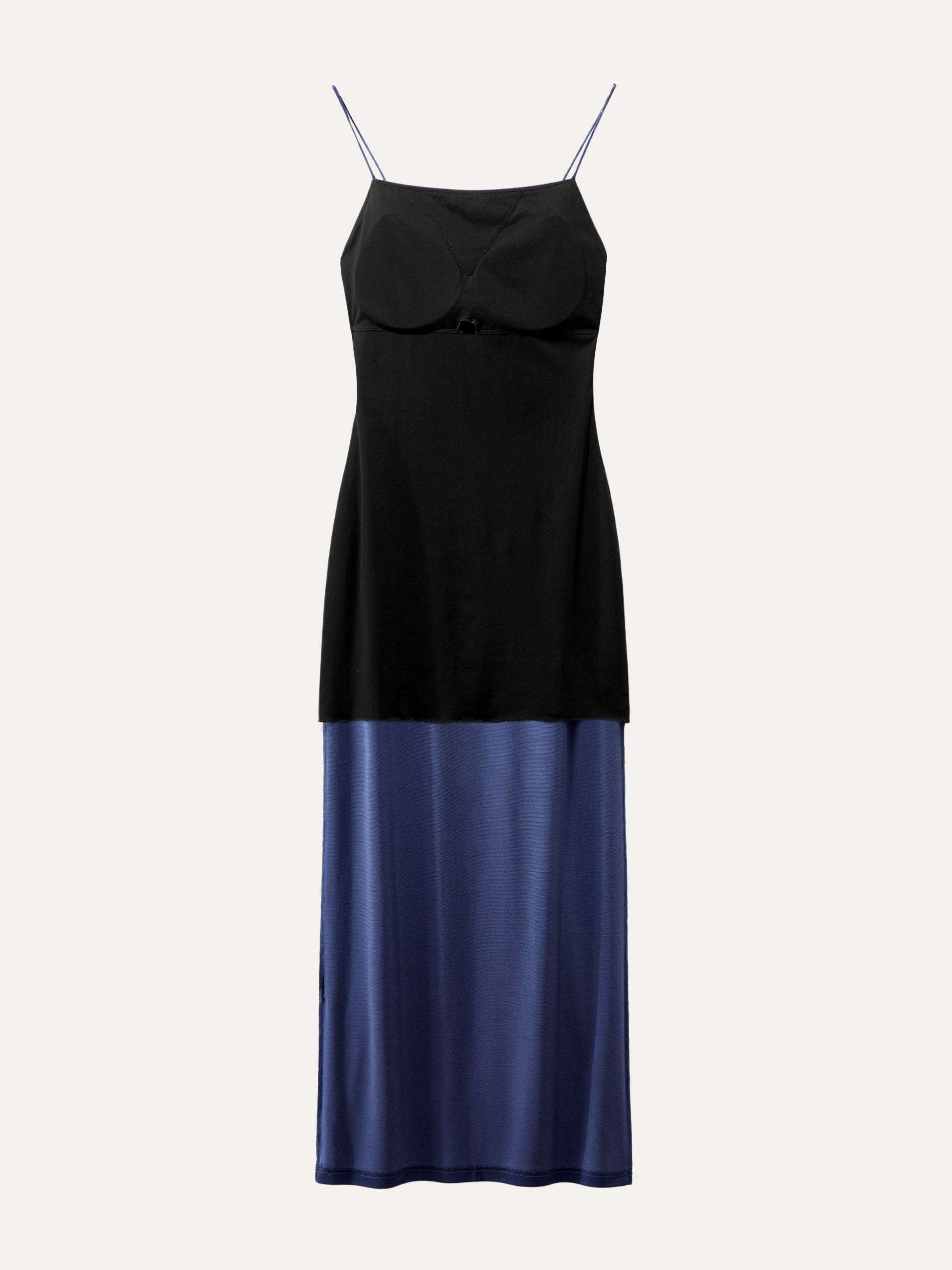 Acetate Beauty Back Brami Dress - Space Navy