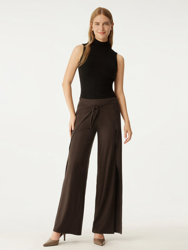 Pull-On Tencel Wide Leg Pant