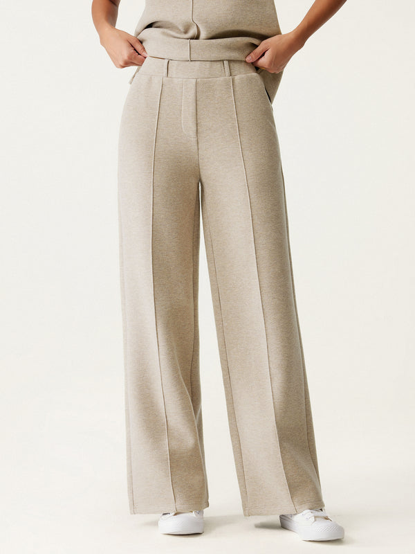 High Waisted Straight Leg Pull On Pant