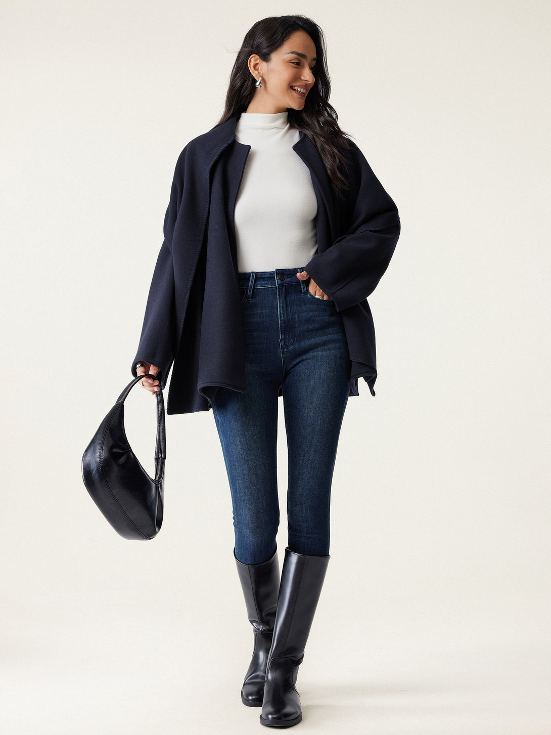 Oversized Scarf Jacket