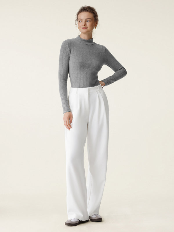 Effortless Wide-leg Tailored Pant