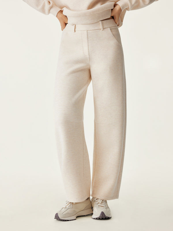 High Waisted Cozy Barrel Leg Pant