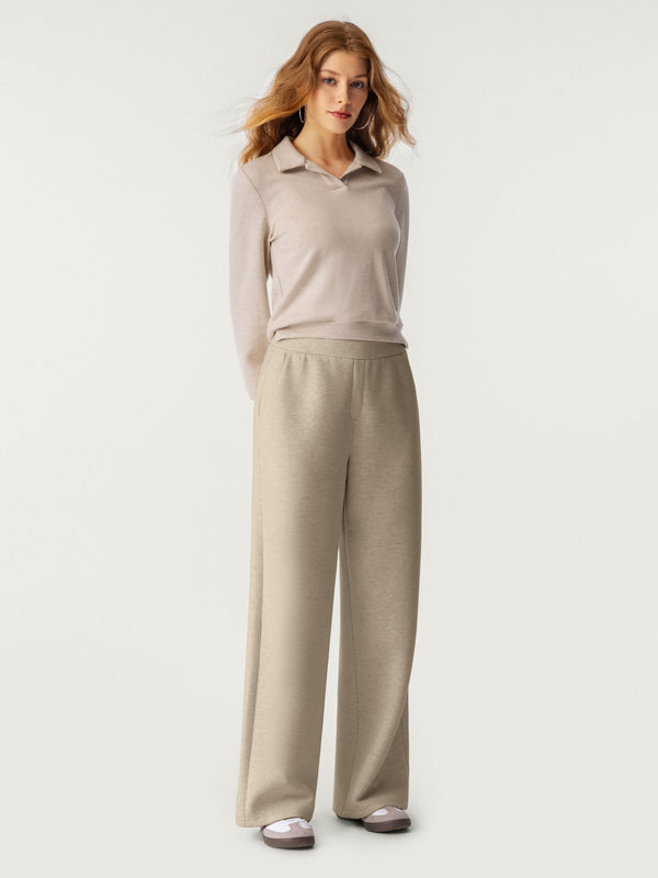 High Waisted Cozy Straight Leg Pant