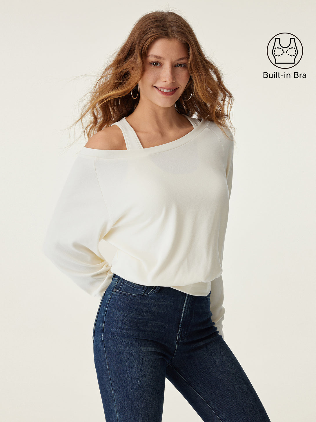LiteWarm Multi-Wear Layering Brami Top Off White XS