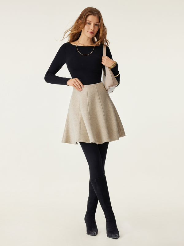 OGLmove High Waisted Flare Hem Mini Skirt