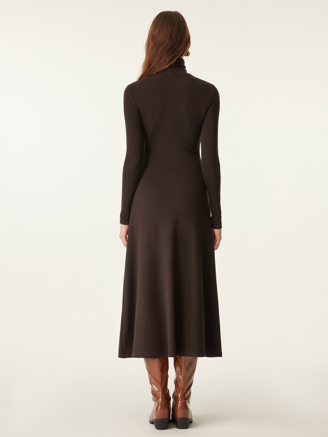MaxWarm Turtleneck Midi Dress