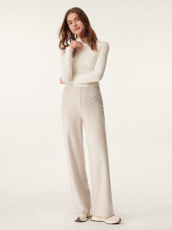 Cozy Towel-Knit Pull-On Pant