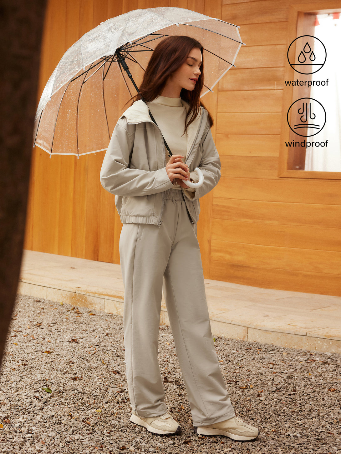 Water-Proof Fleece-Lined Elastic Waist Pant