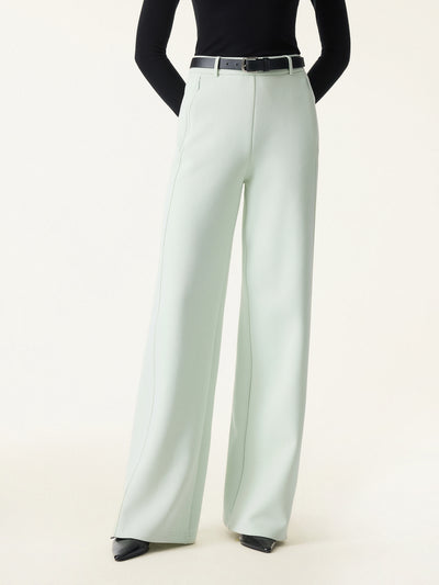 OGLmove Stretch Cotton Blend Slimming High Rise Wide Leg Pant Tail Ambrosia