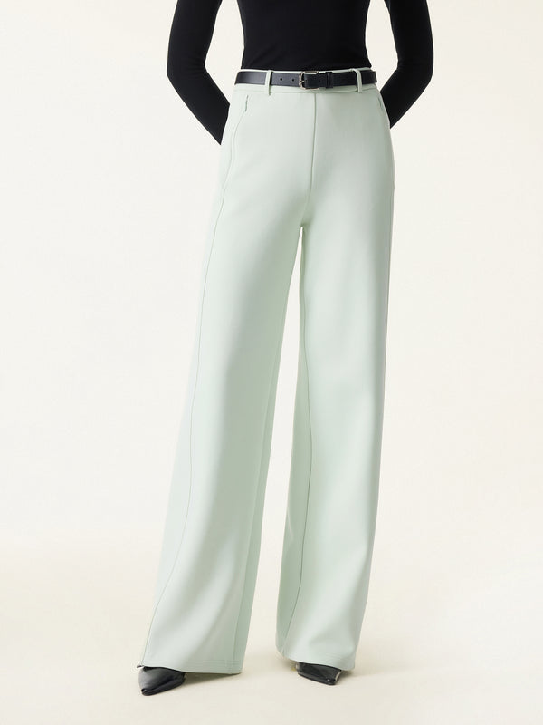 OGLmove Stretch Cotton Blend Slimming High Rise Wide Leg Pant Regular Ambrosia