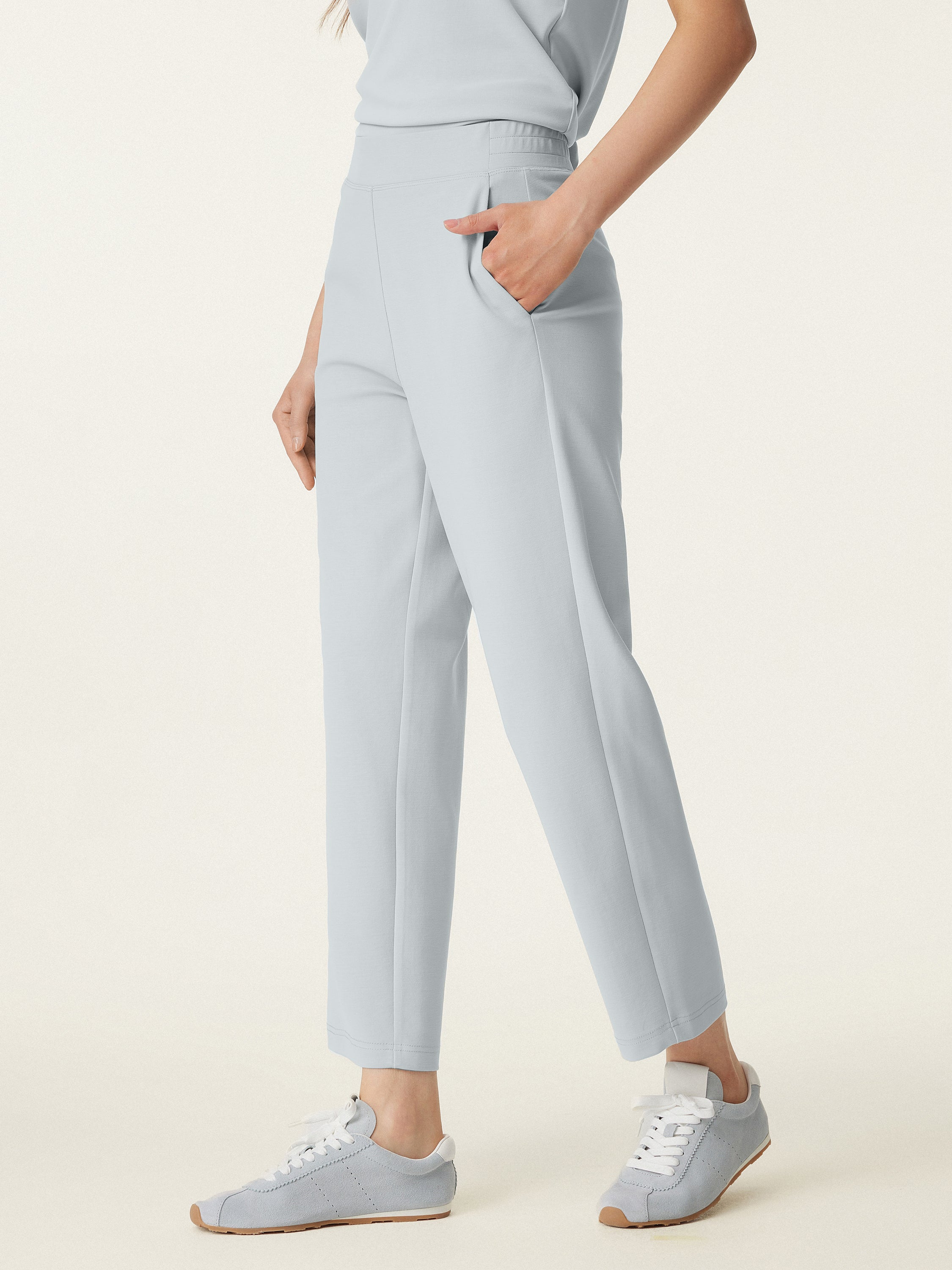 Ogl Mid Rise Pull-on Tapered Pants with Pockets – OGLmove