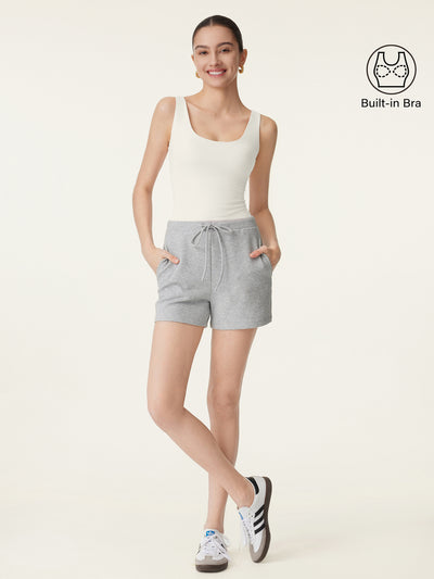 OGLmove U-neck New Airy Bra Tank Milk Cream XS