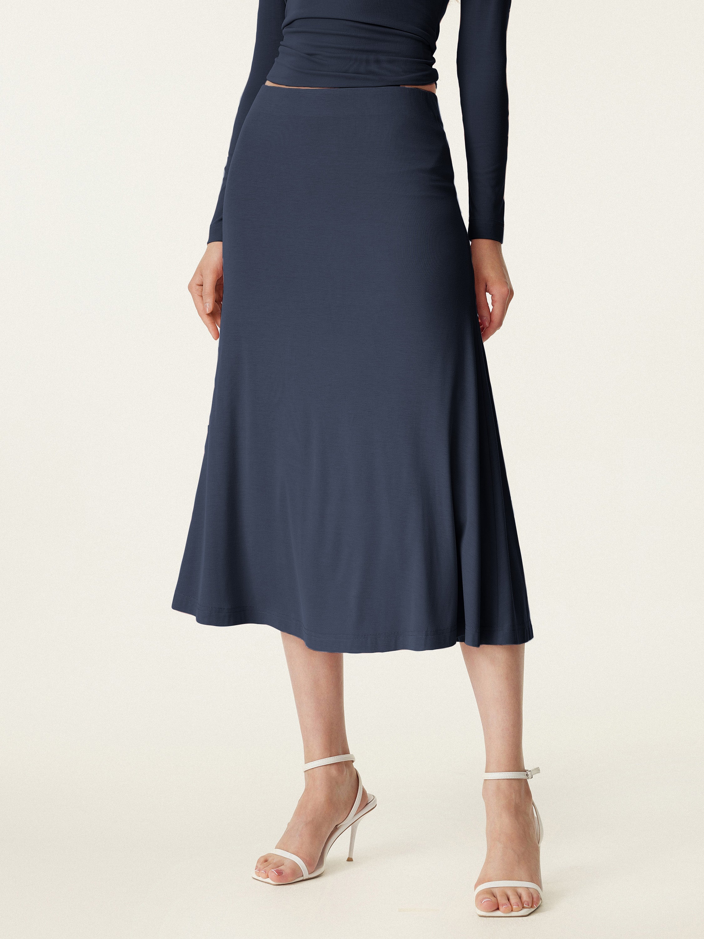 Breezy Pull-on Mermaid Midi Skirt – OGLmove