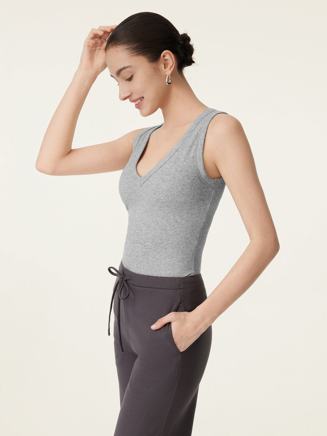 Stretchy V-neck Cotton New Airy Brami Tank