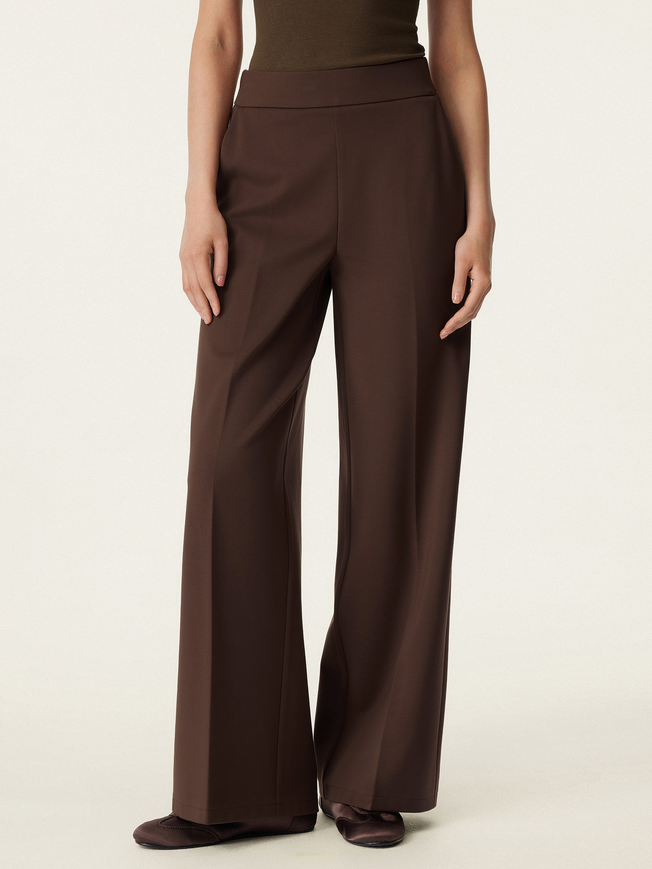 Ogl High Rise Wide Leg Trouser with Pockets – OGLmove display picture 1