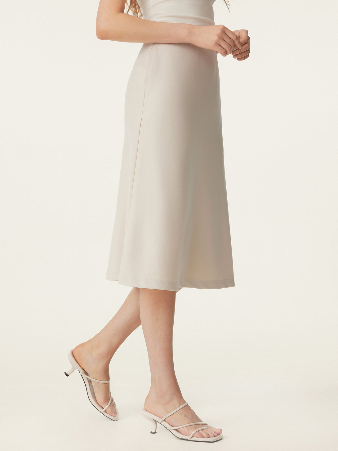A-line Midi Skirt with Pockets
