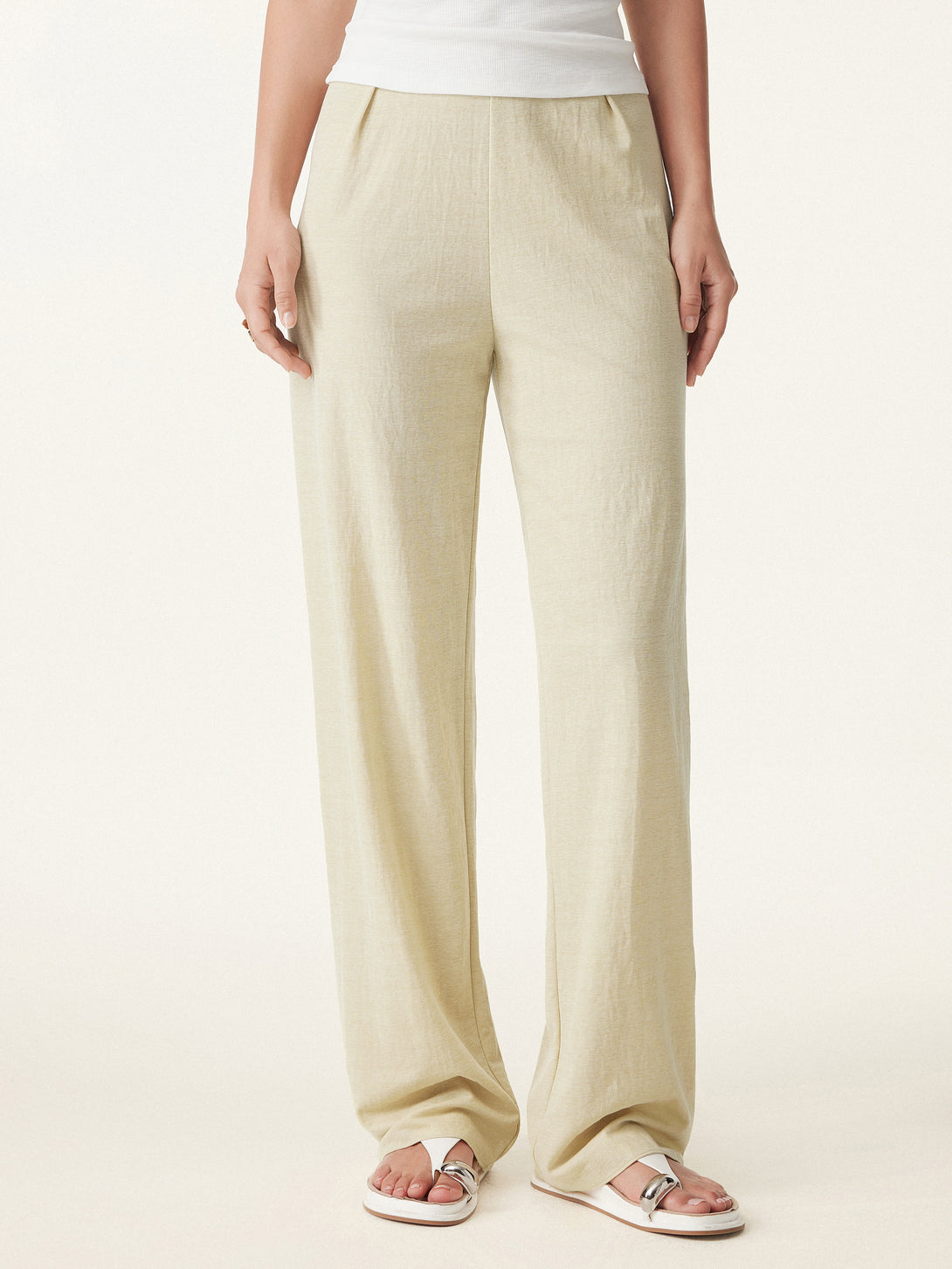 Lucky Offer——Size:XS Pants-Regular Ash Ivory