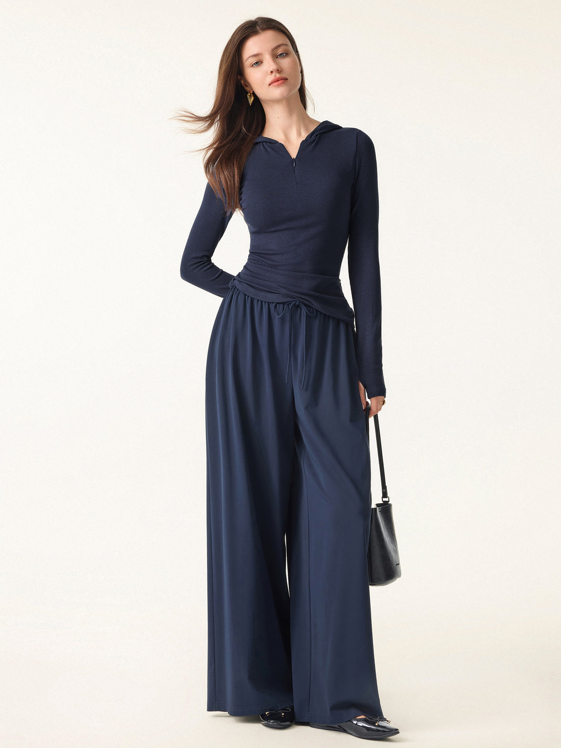 Quarter Zip Pullover Hoodie