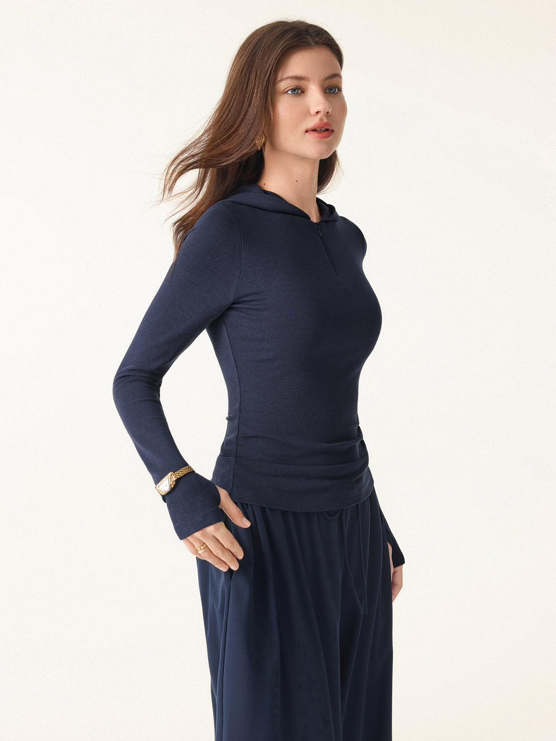 Quarter Zip Pullover Hoodie