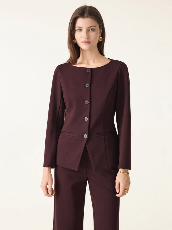 Empower Stretch Boatneck Blazer