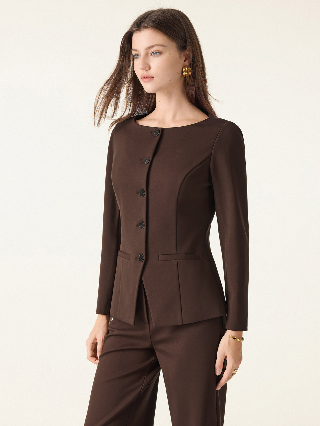Empower Stretch Boatneck Blazer