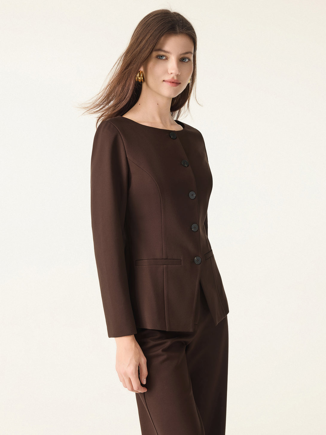 Empower Stretch Boatneck Blazer