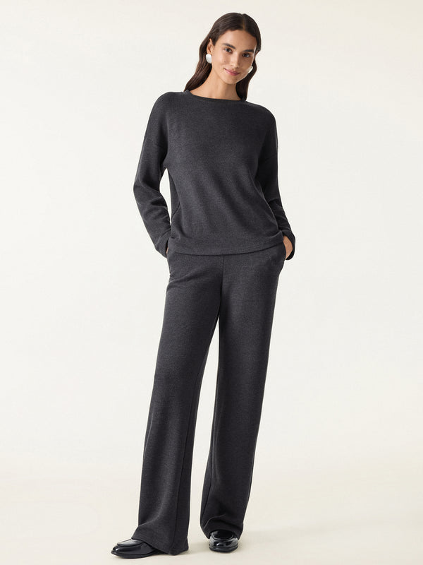 OGLmove MaxWarm Boatneck Long Sleeve Textured Top