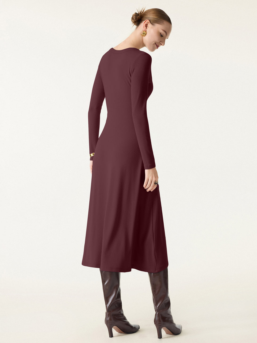 V-neck Midi Brami Dress