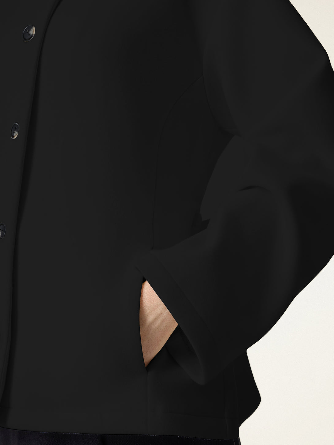 FuzzLuxe Belted Button Front Jacket