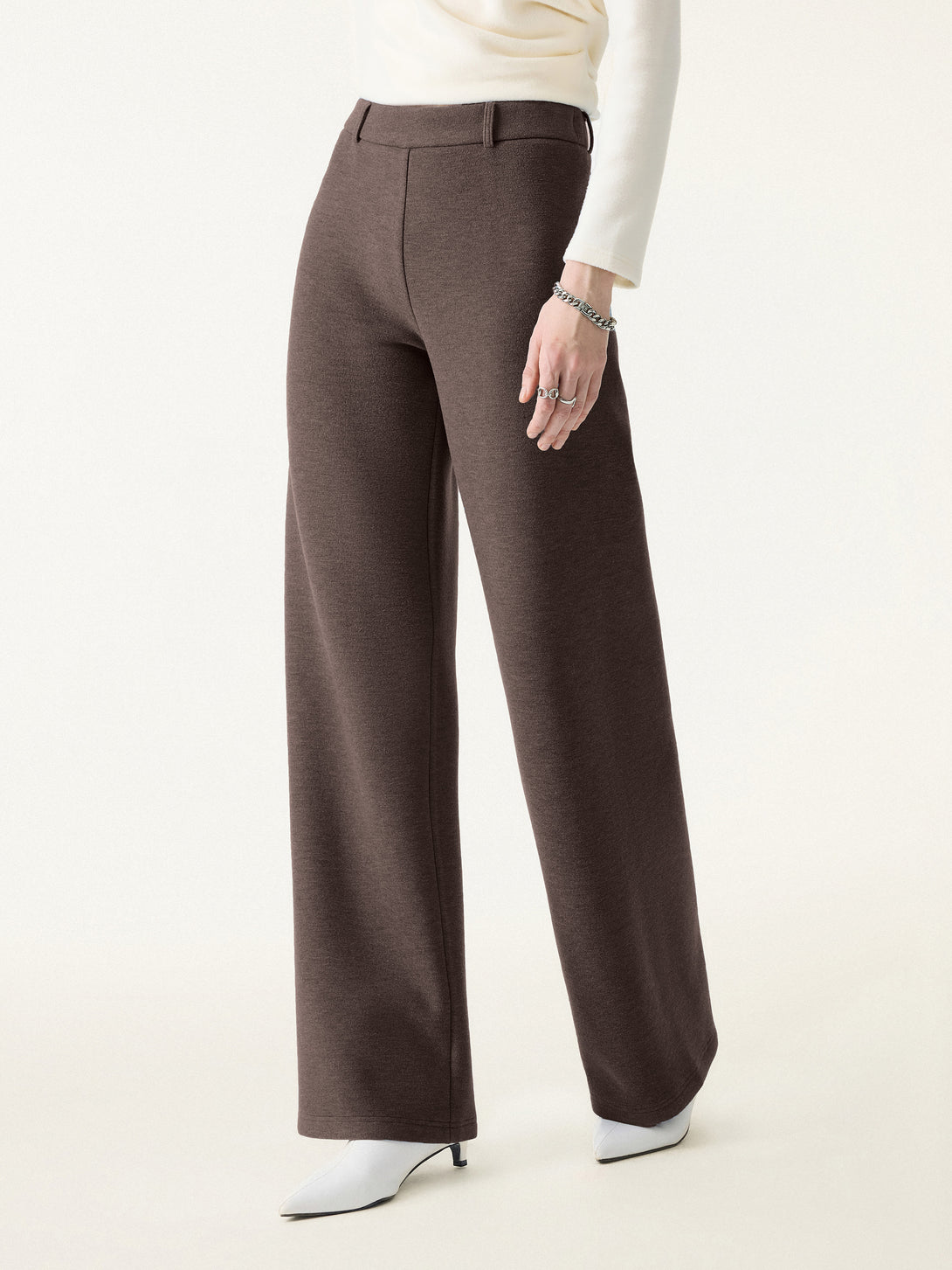 Essential FuzzLuxe Mid Rise Straight Leg Pull-on Pants