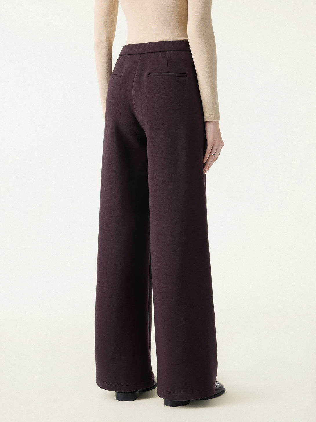 DoubleWarm High Rise Wide Leg Pull-on Pants with Pockets