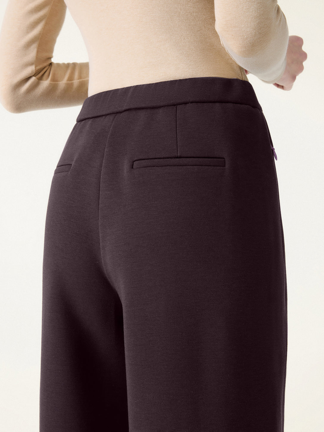 DoubleWarm High Rise Wide Leg Pull-on Pants with Pockets