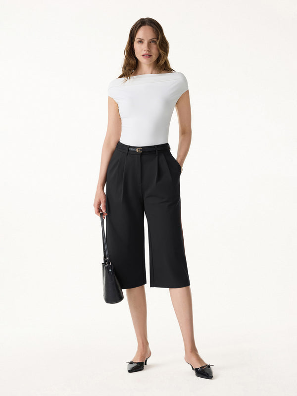 OGLmove Stretch Ponte High Rise Upper-Calf Length Trousers