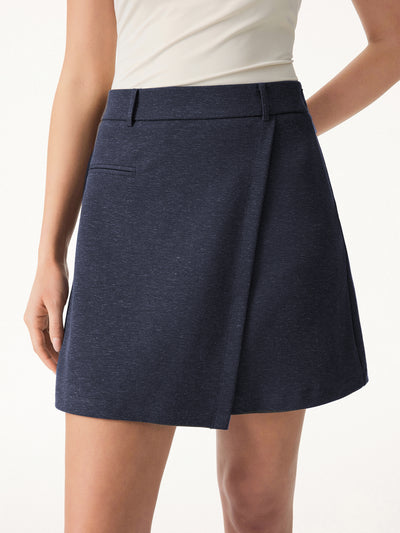 OGLmove Cotton-Linen Blend Mini Skort Light Navy XS