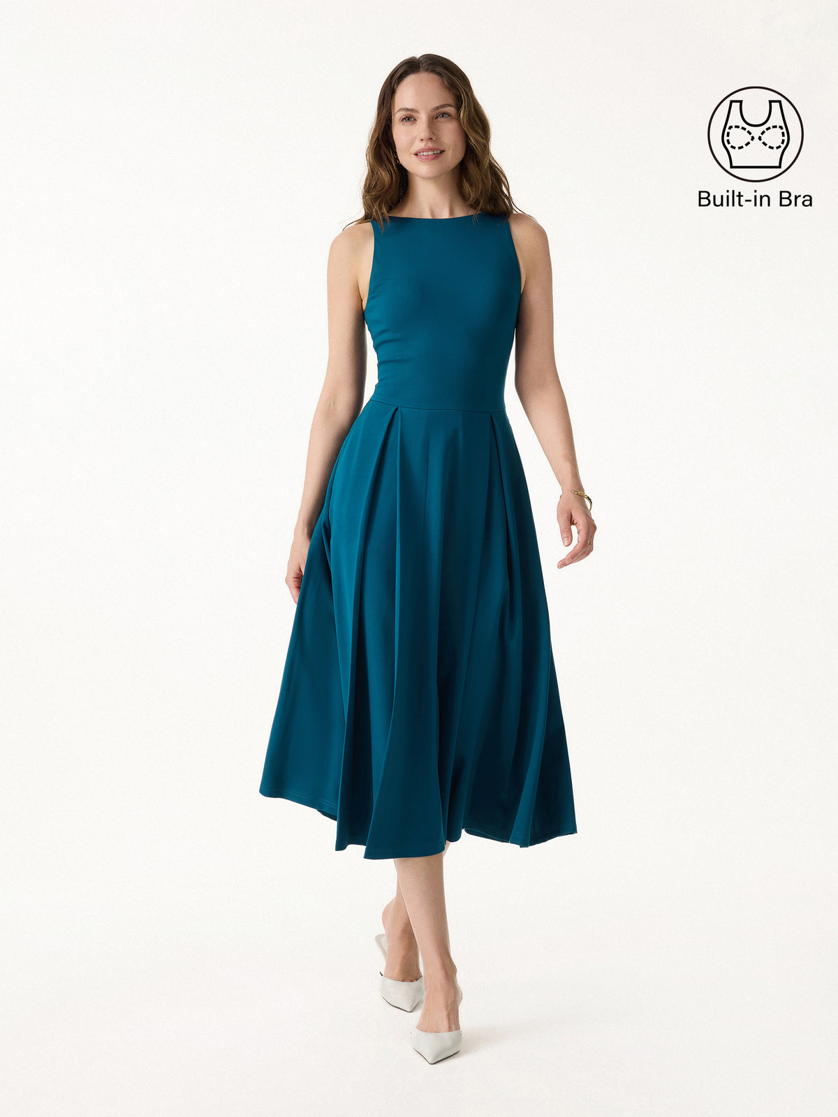 shirt dress petite Nautical Striped Dress, Cotton MASTER Color:Apple Red Waist belt Watters Wedding Dresses Spring