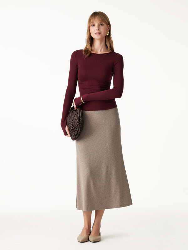 OGLmove Essential Lyocell Multi-Wear Long Sleeve Top with Thumbholes