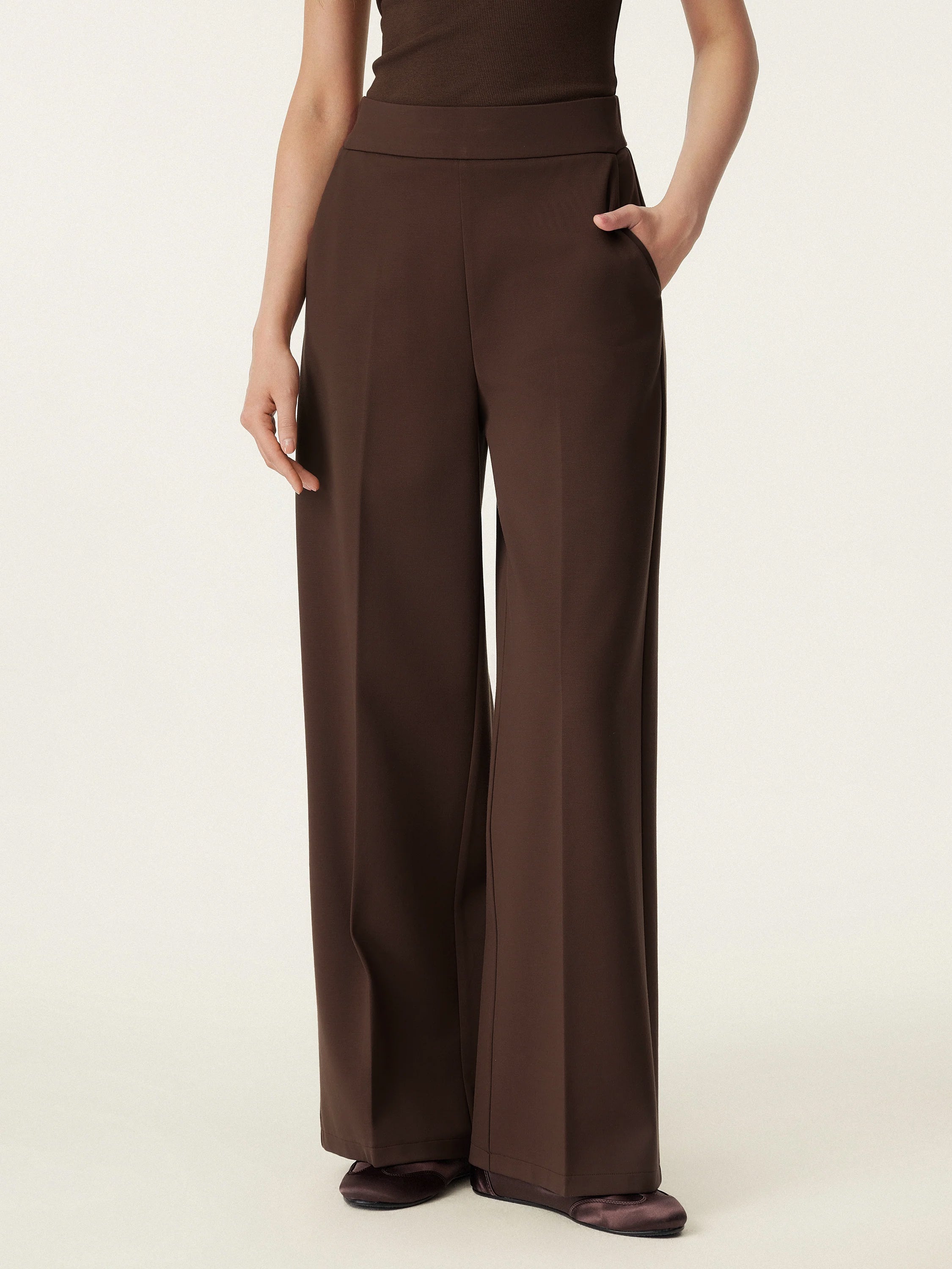 Ogl High Rise Wide Leg Trouser with Pockets – OGLmove