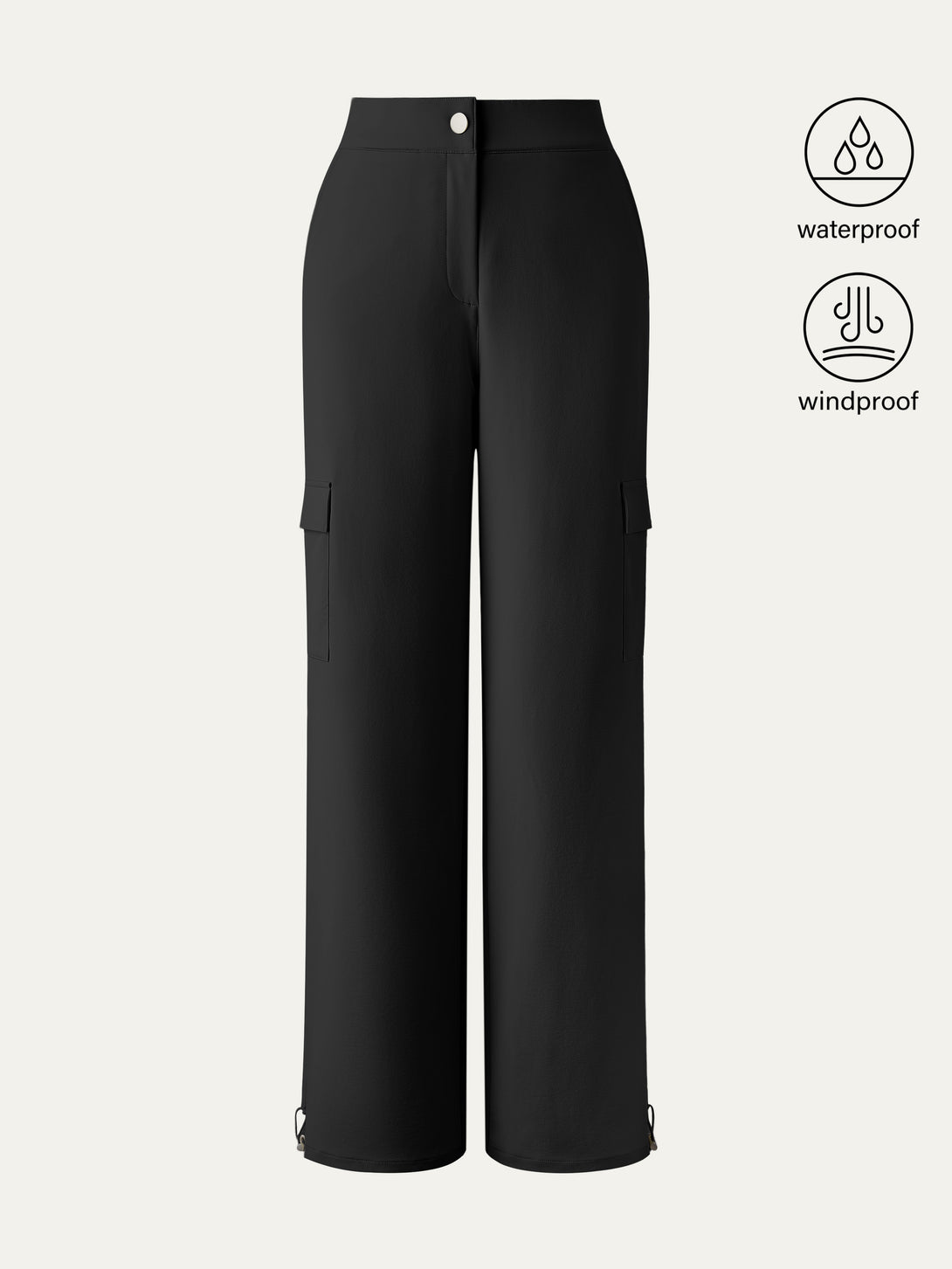 Waterproof Fleece Cargo Pant Black XS
