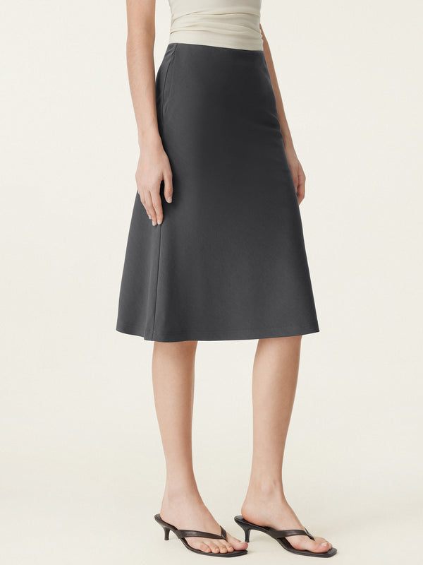 A-line Midi Skirt with Pockets