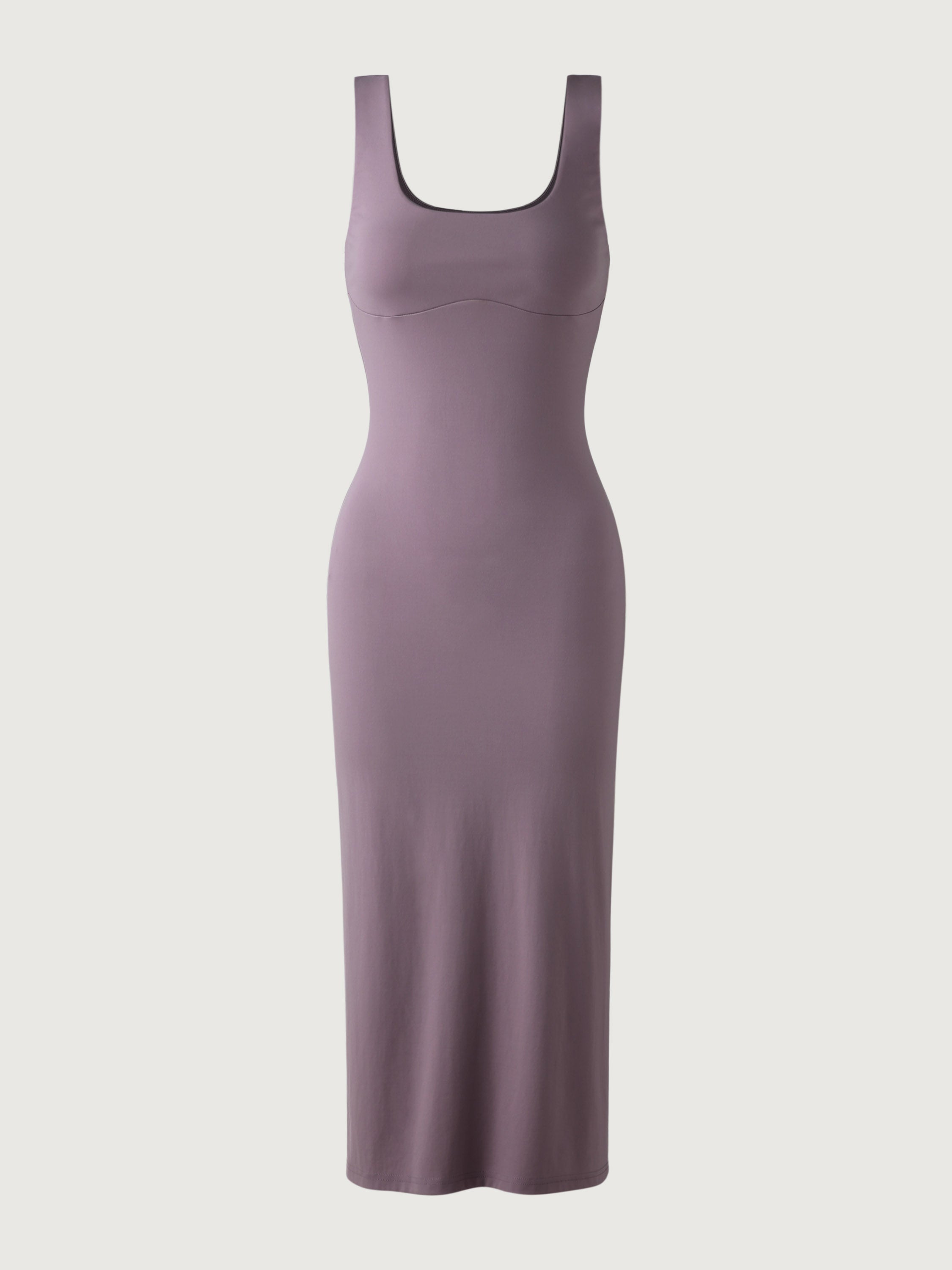 Contour Tank Midi Dress - Taro Purple