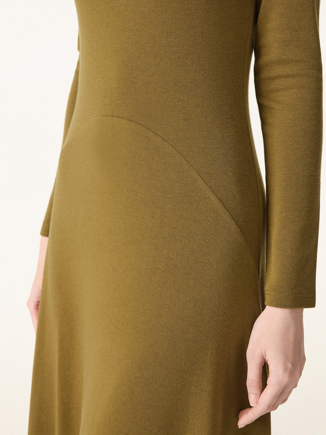 Light Warm Essential Mockneck Maxi Dress