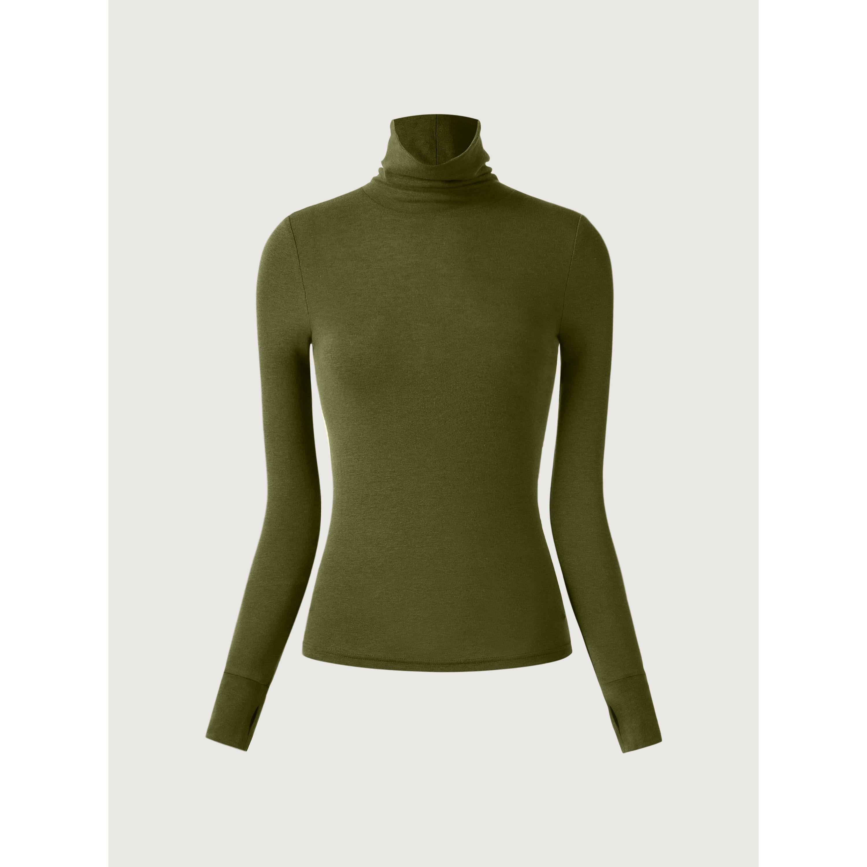 Sheer Turtleneck Top – OGLmove